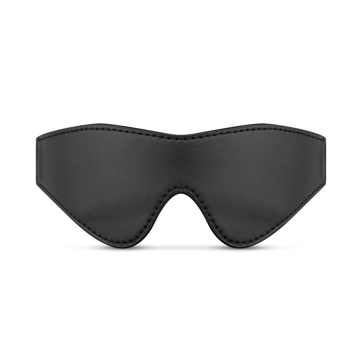 Bedroom Fantasies - Faux Leather Blindfold - Black